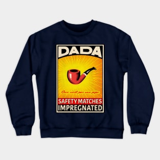 Dada Retro Matchbox Label The Pipe Crewneck Sweatshirt